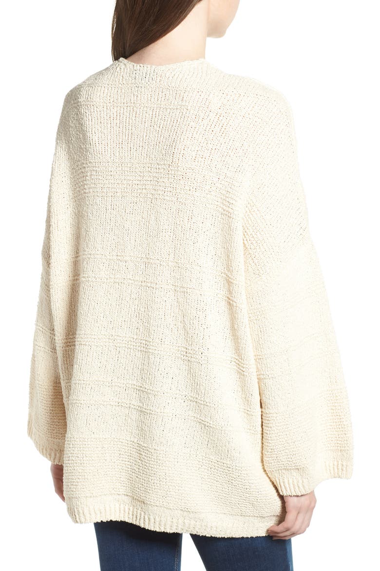 Natural Yarn Cardigan, Alternate, color, IVORY