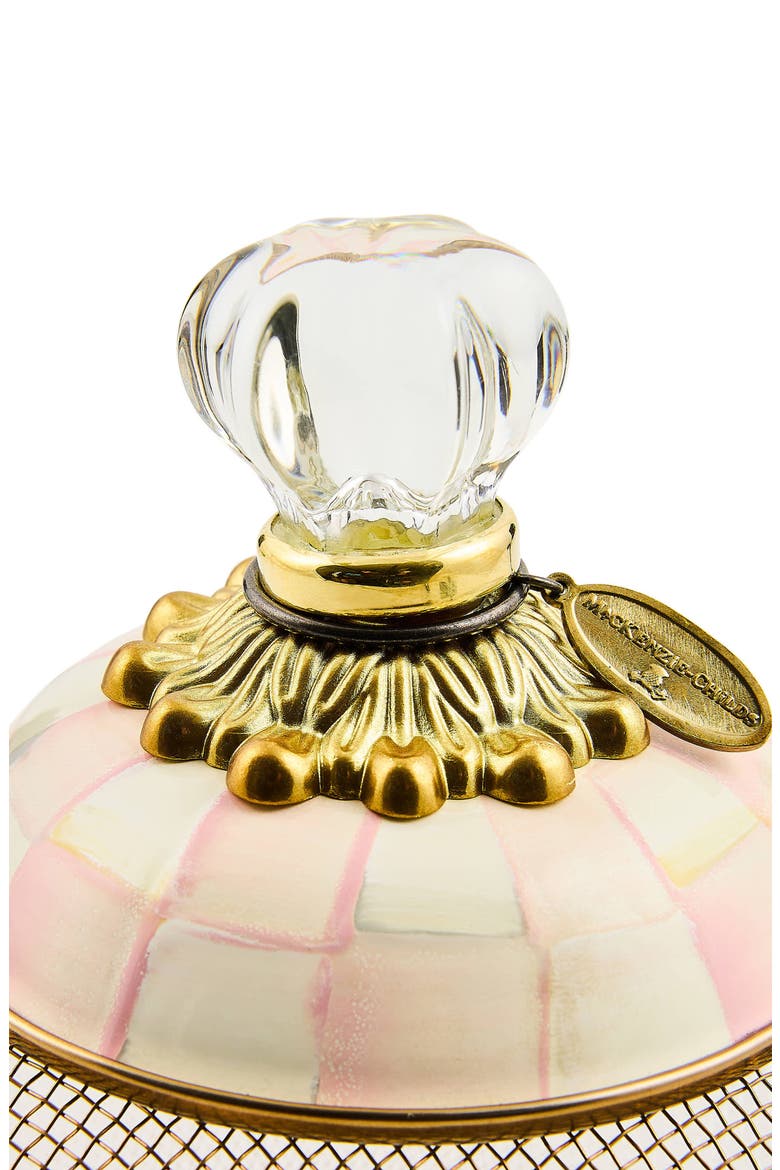 Rosy Check Small Mesh Dome, Alternate, color, ROSY