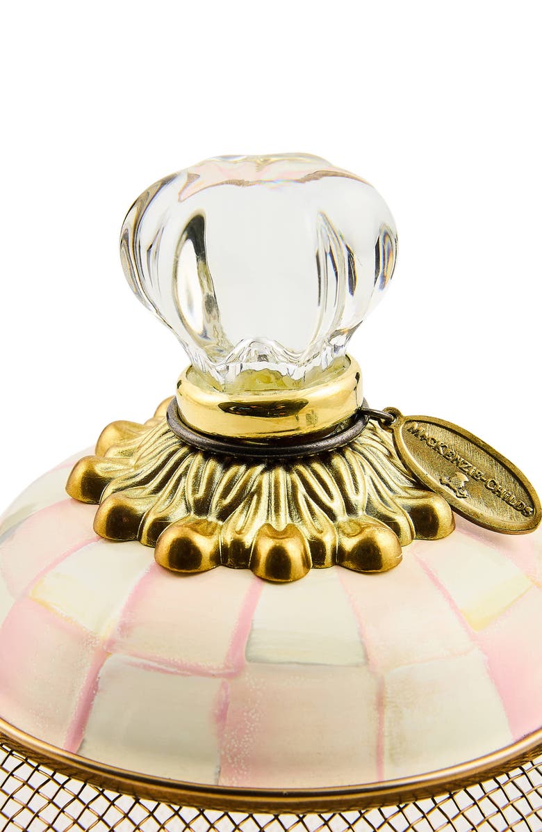 MACKENZIE CHILDS Rosy Check Small Mesh Dome, Alternate, color, Rosy