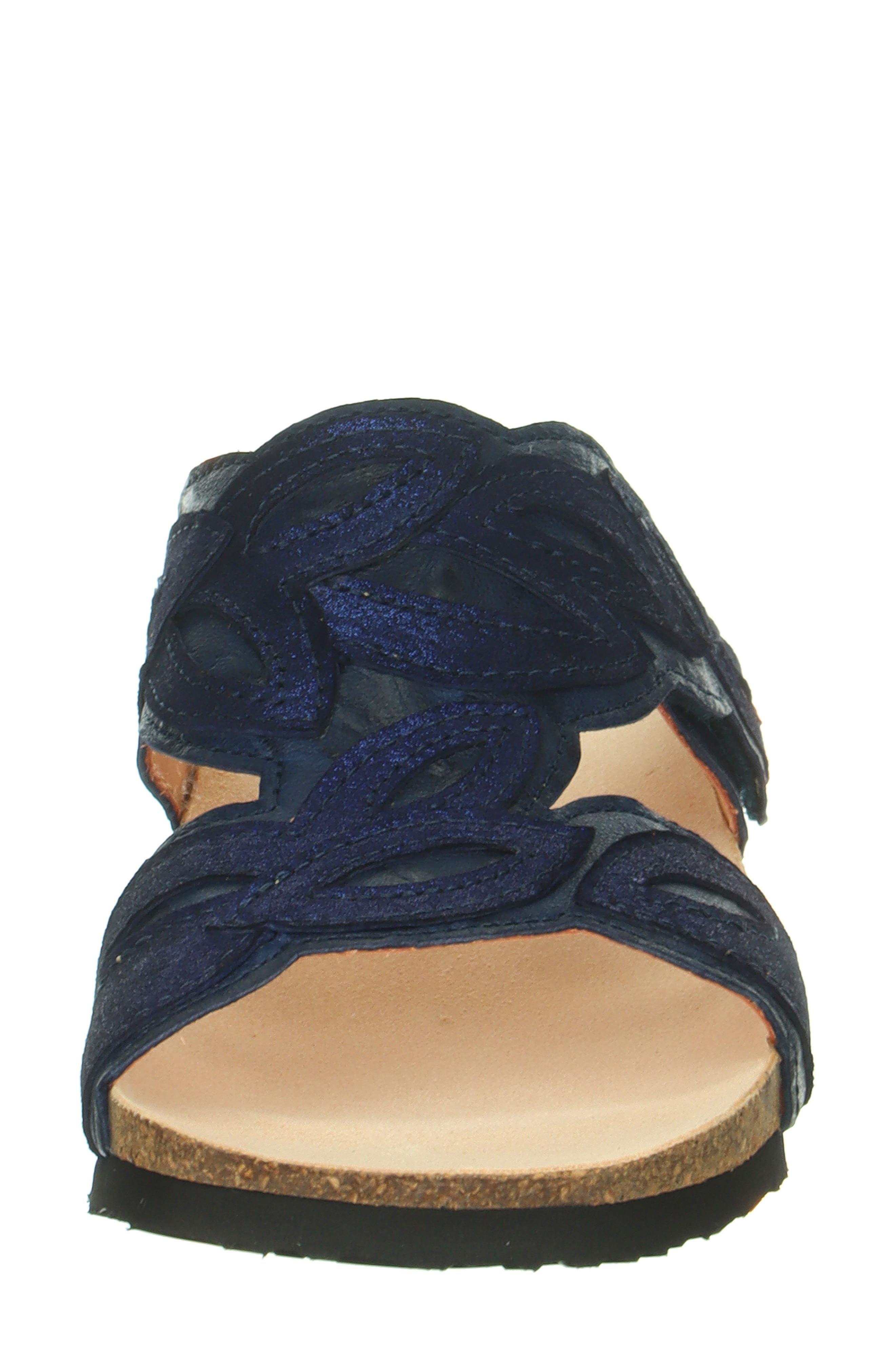 Mizzi Floral Sandal, Alternate, color, INDIGO/ KOMBI