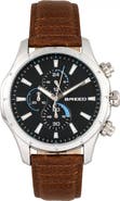 BREED Lacroix Chronograph Leather-Band Watch