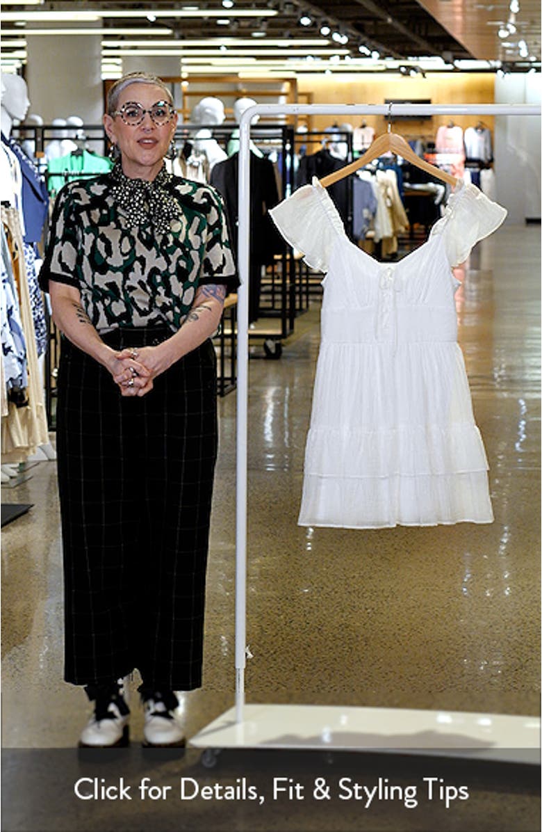 Flutter Sleeve Tiered Minidress, sales video thumbnail