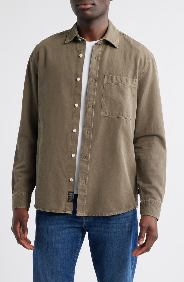 Mavi Jeans Cotton Blend Button-Up Shirt, Main, color, 