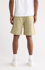 Carhartt Work In Progress Kander Plaid Cotton Shorts