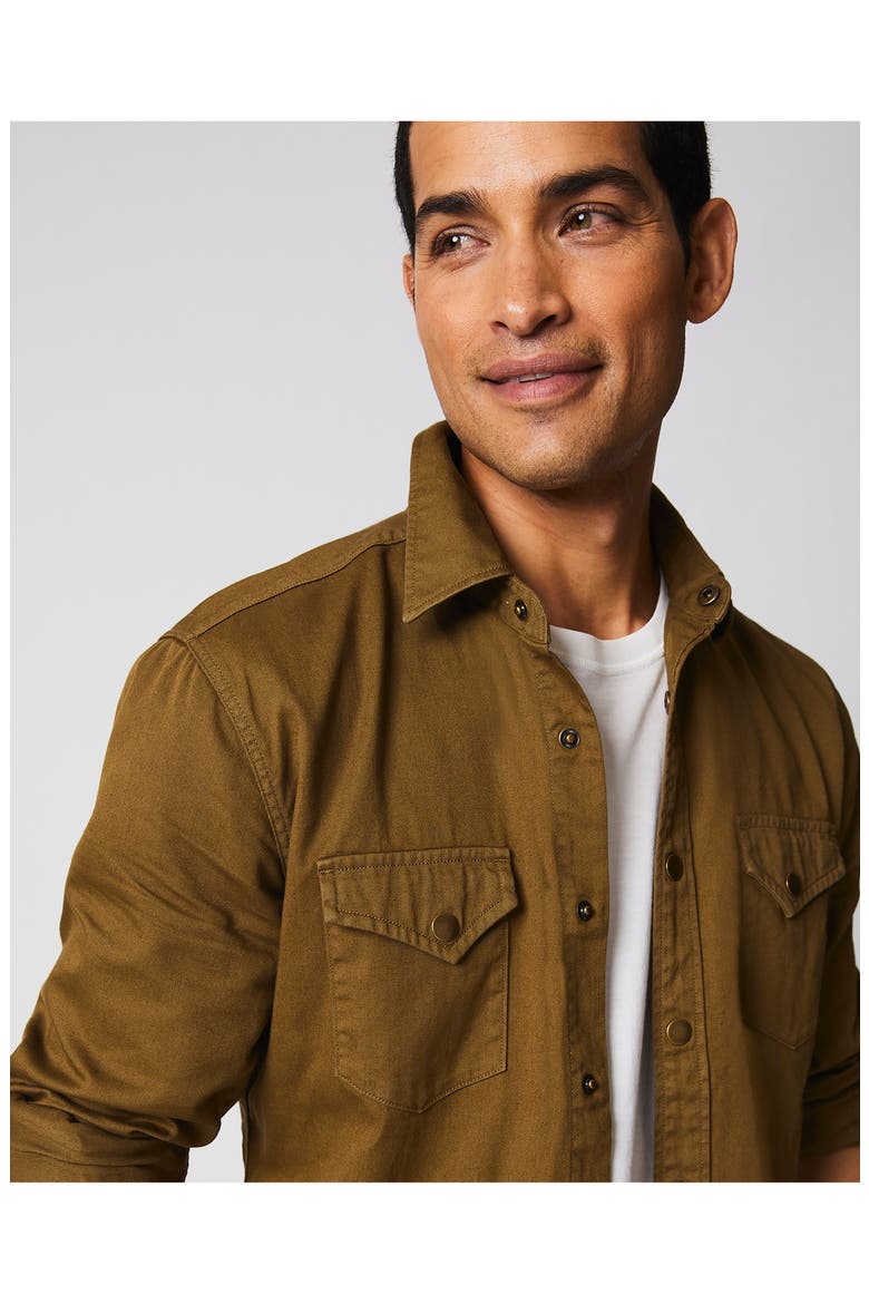 Shoals Organic Cotton Twill Shirt, Alternate, color, SLATE GREEN