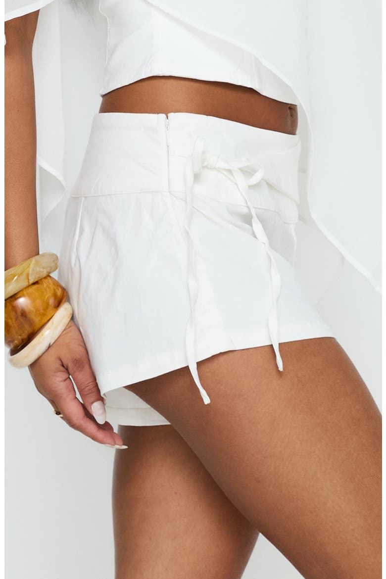 Senzo Wrap Shorts, Alternate, color, WHITE