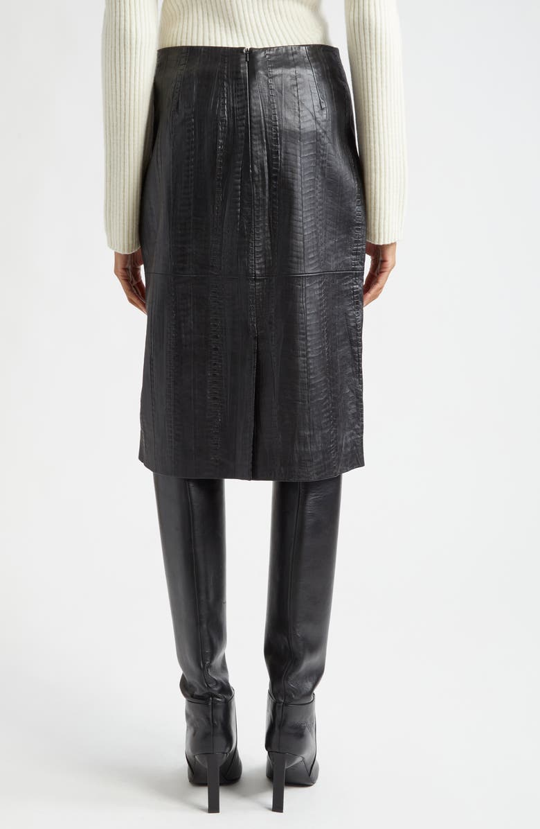 Róhe Leather Pencil Skirt, Alternate, color,