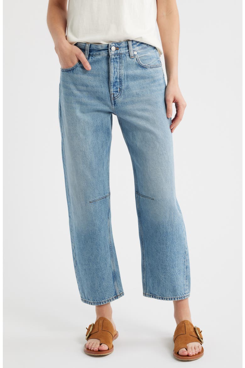 The Darted Barrel Leg Jeans, Main, color, VARIAN WASH