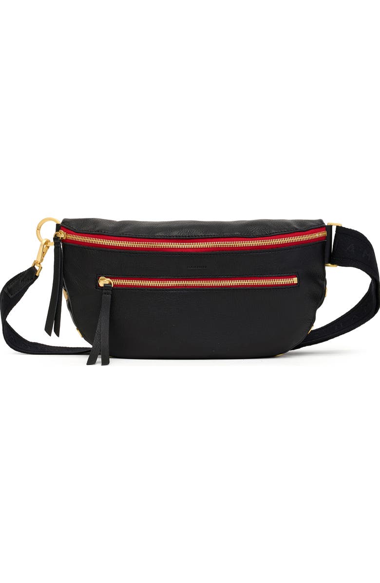 HAMMITT Charles Large Crossbody Bag, Main, color, Black/ Brushed Gold