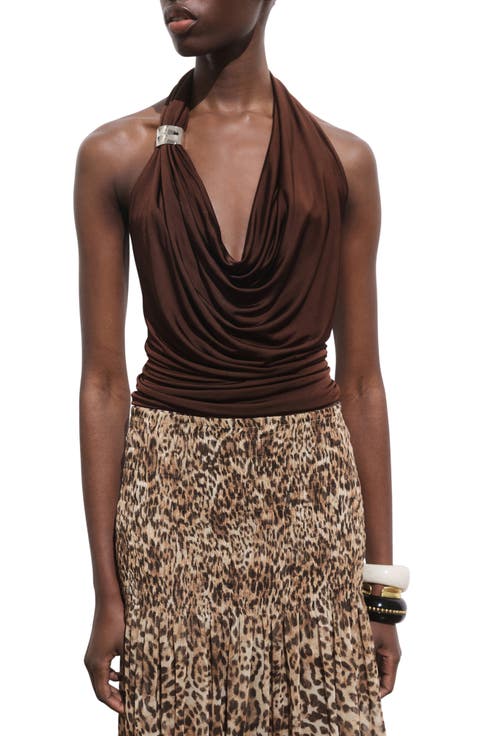Draped Halter Top