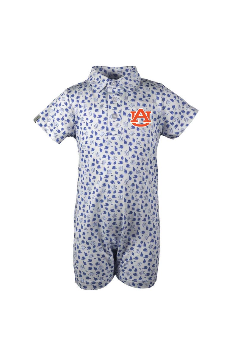 GARB Infant Garb White Auburn Tigers Earnest Polo Romper, Main, color, White