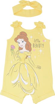 Disney Princess Sleeveless Romper Headband Set
