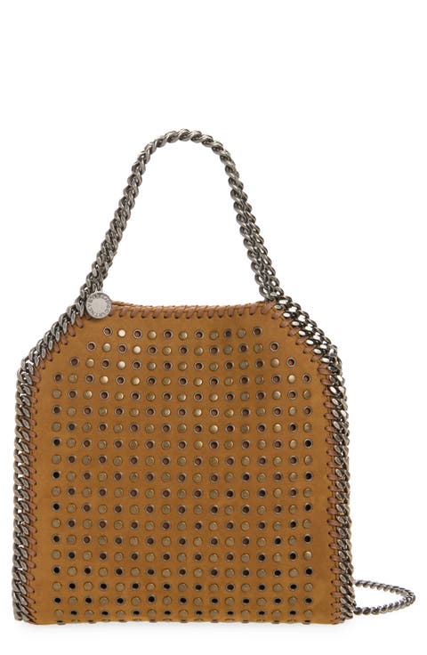 Mini Falabella Studded Faux Suede Tote