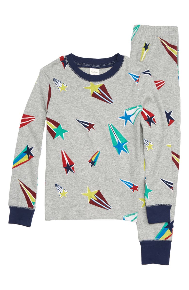 Mini Boden Cozy Fitted Two-Piece Pajamas, Main, color, 