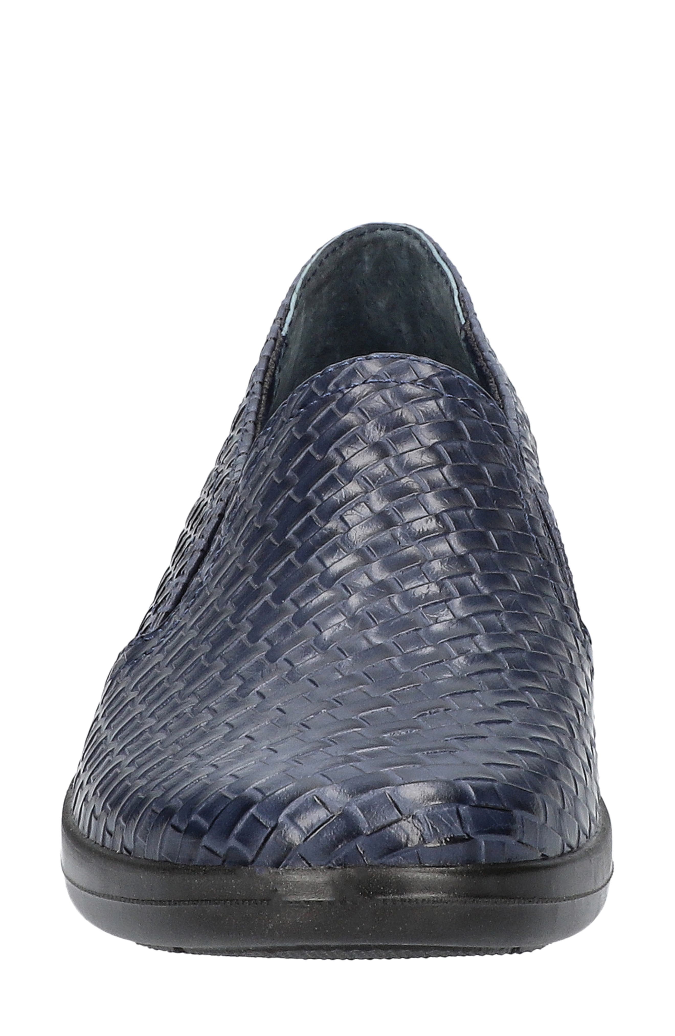 EASY STREET Eternity Textured Slip-On, Alternate, color, Navy Woven