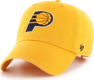 '47 Men's '47 Gold Indiana Pacers Core Logo Clean Up Adjustable Hat