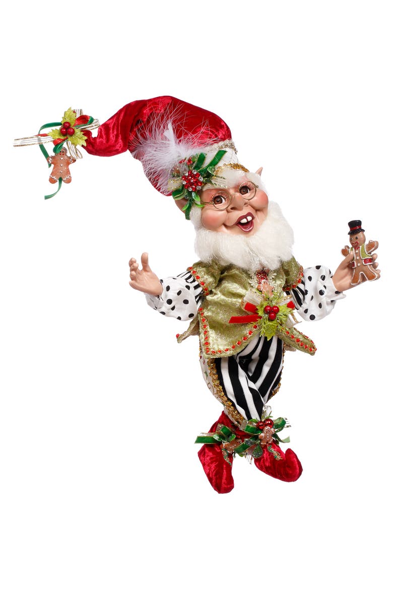 Gingerbread Cookie Elf, Medium, Main, color, Red