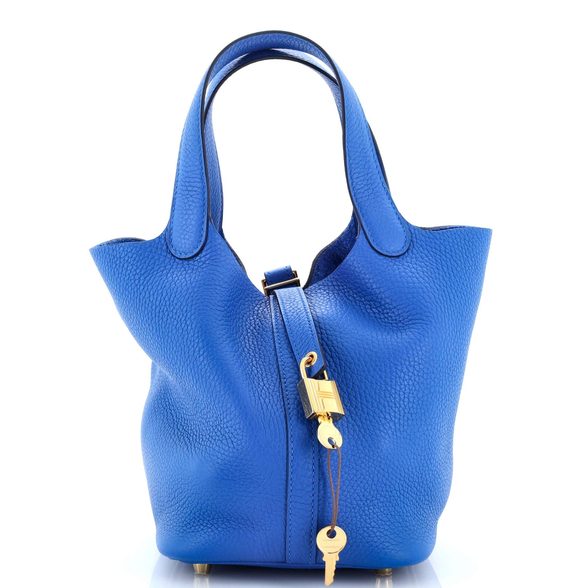 Pre-Owned Hermes Picotin Lock Bag Clemence PM, Main, color, 