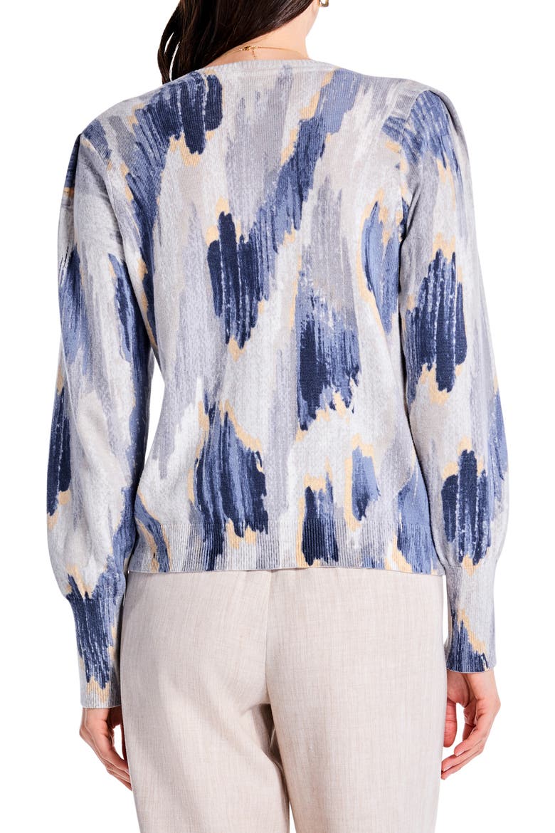 MIsty Ikat Sweater, Alternate, color, GREY MULTI