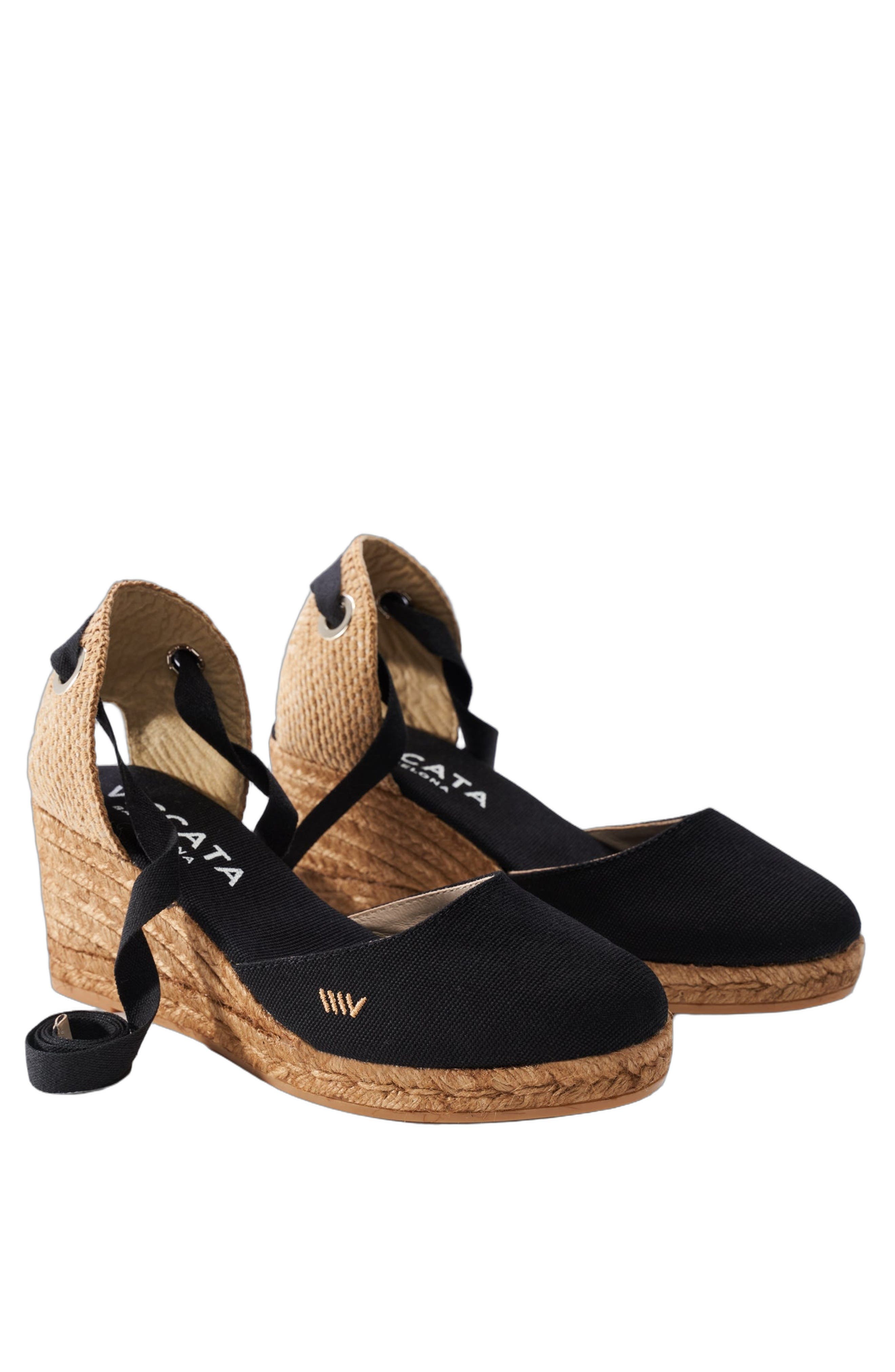 Sagaro Canvas Espadrille Wedges - image 2