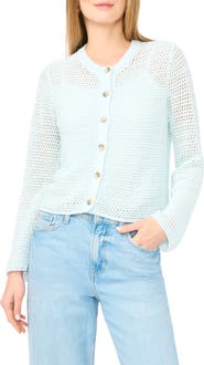 Vince Camuto Open Weave Cardigan