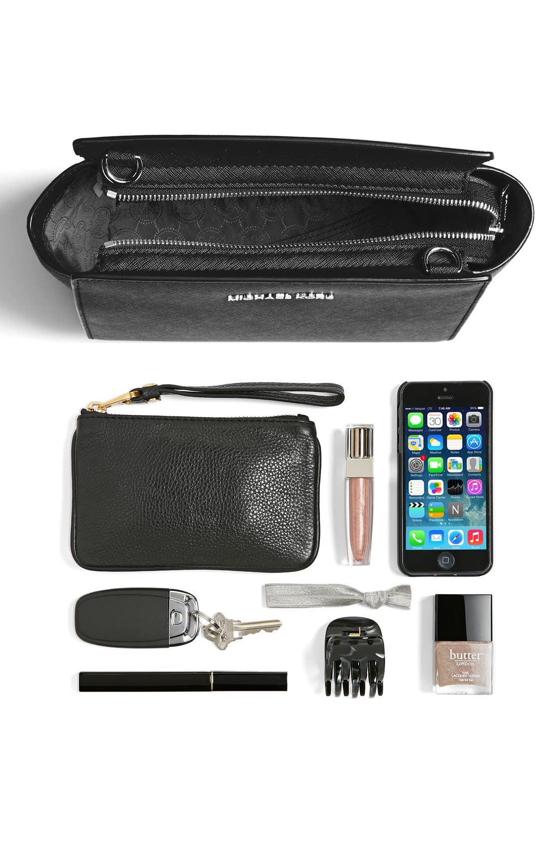 MICHAEL Michael Kors 'Medium Selma' Saffiano Leather Crossbody Bag, Alternate, color, 