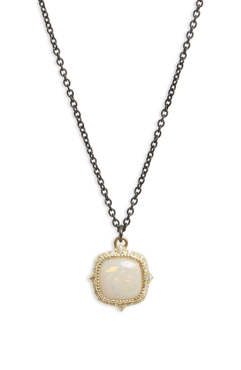 Armenta Old World Cushion Opal Drop Necklace, Main, color, 