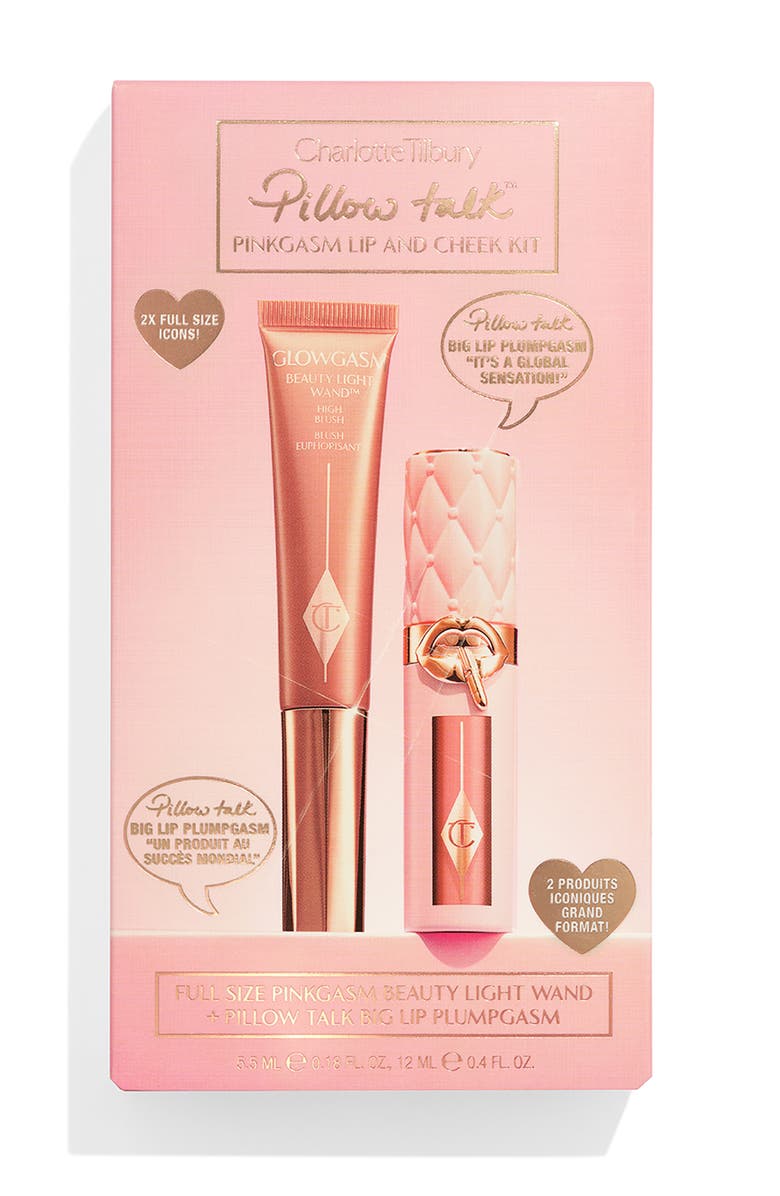 Charlotte Tilbury Pillow Talk Pinkgasm Lip & Cheek Set $77 Value, Alternate, color, Pinkgasm