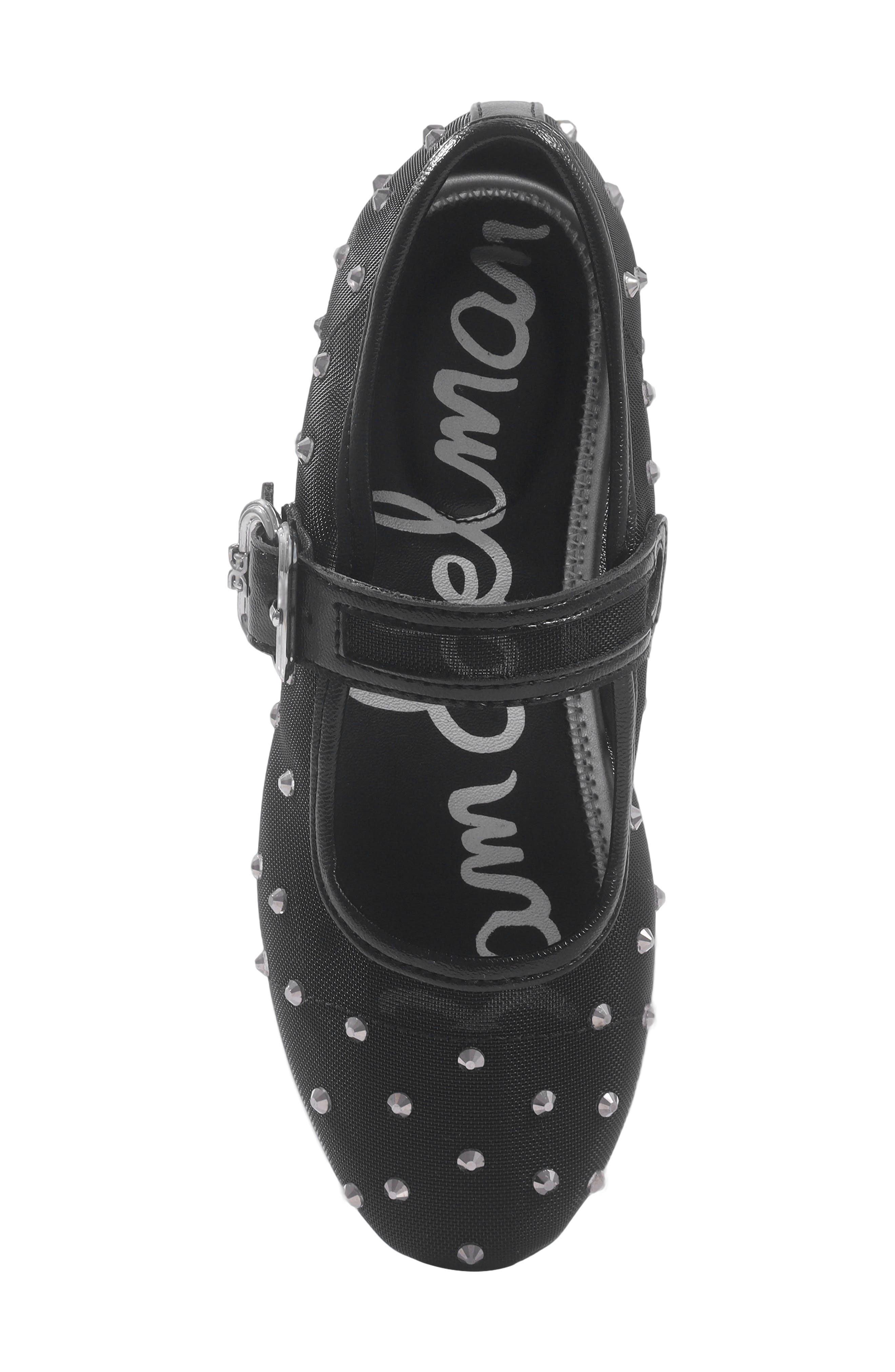 Kids' Maeve Shine Mary Jane Flat, Alternate, color, BLACK