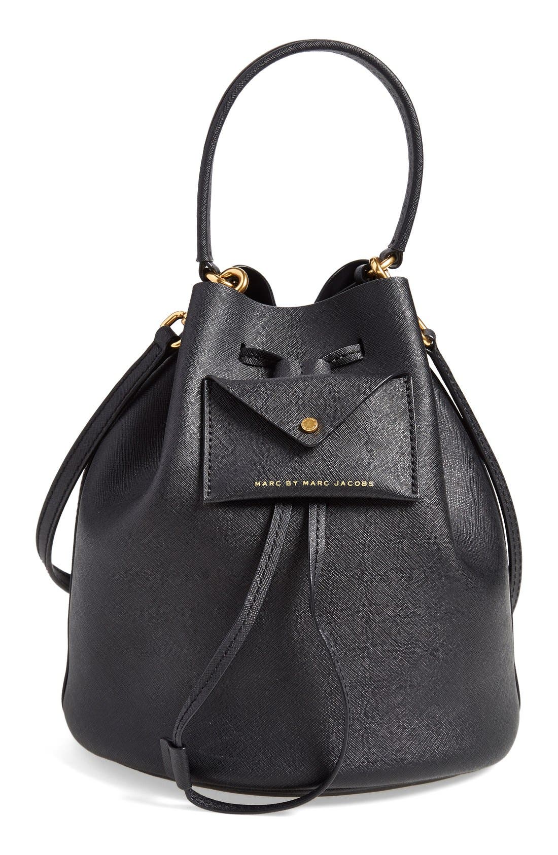 Marc Jacobs MARC BY MARC JACOBS 'Metropoli' Leather Bucket Bag, Main, color, 