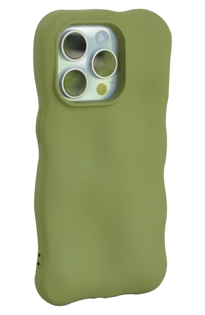 Auramma Matte Bubbles iPhone 15 Pro Case, Alternate, color, Green