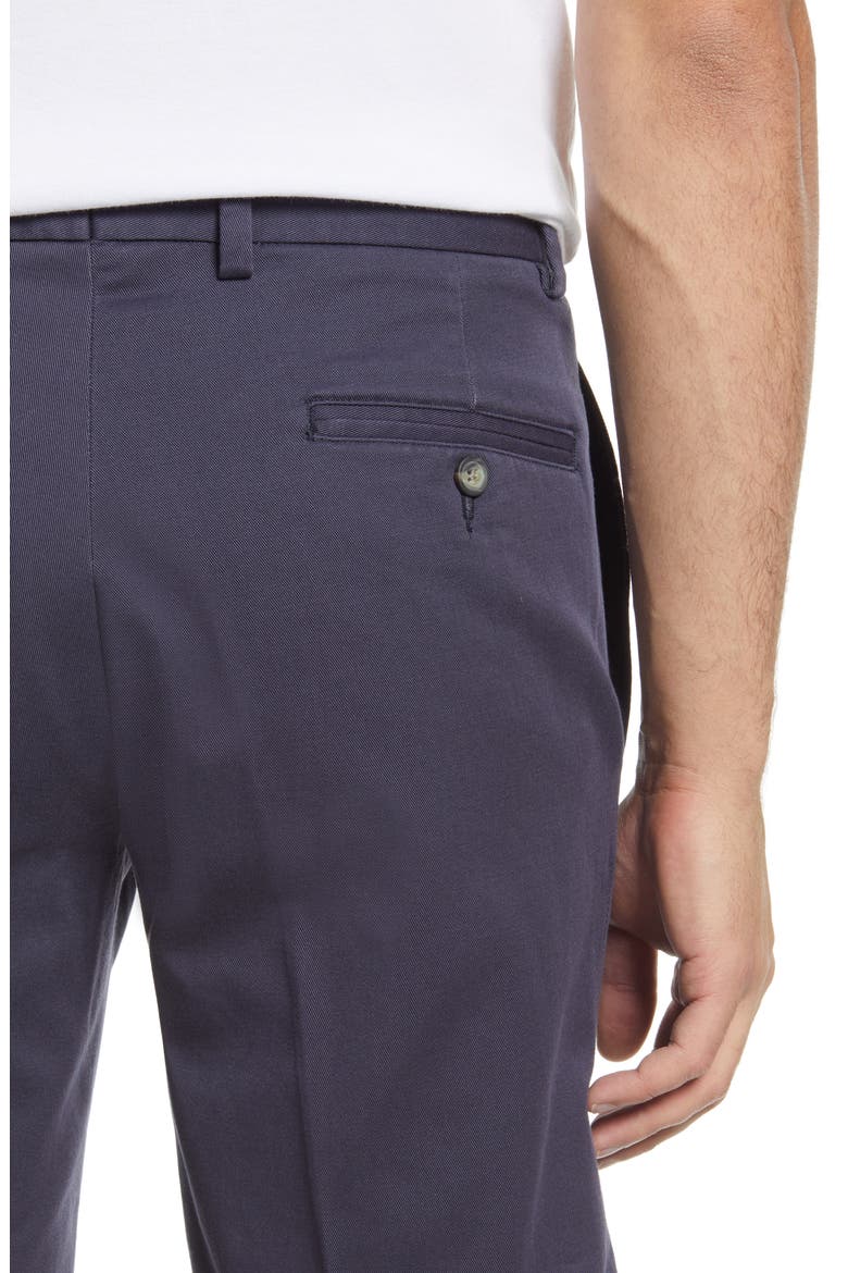 Charleston Khakis Flat Front Chino Shorts, Alternate, color, NAVY