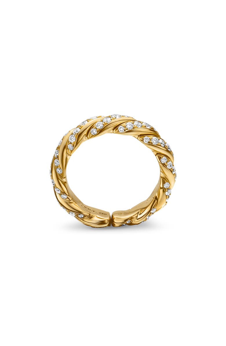 David Yurman Pavéflex Band Ring in 18K Gold with Diamonds, Alternate, color, Gold/ Diamond