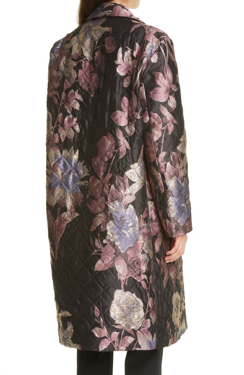 Dries Van Noten Rolta Quilted Three-Quarter Coat, Alternate, color,