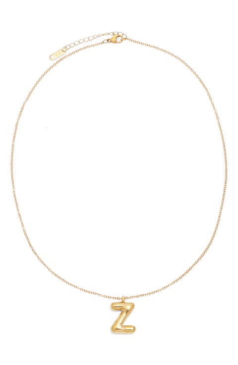 Bubble Initial Necklace