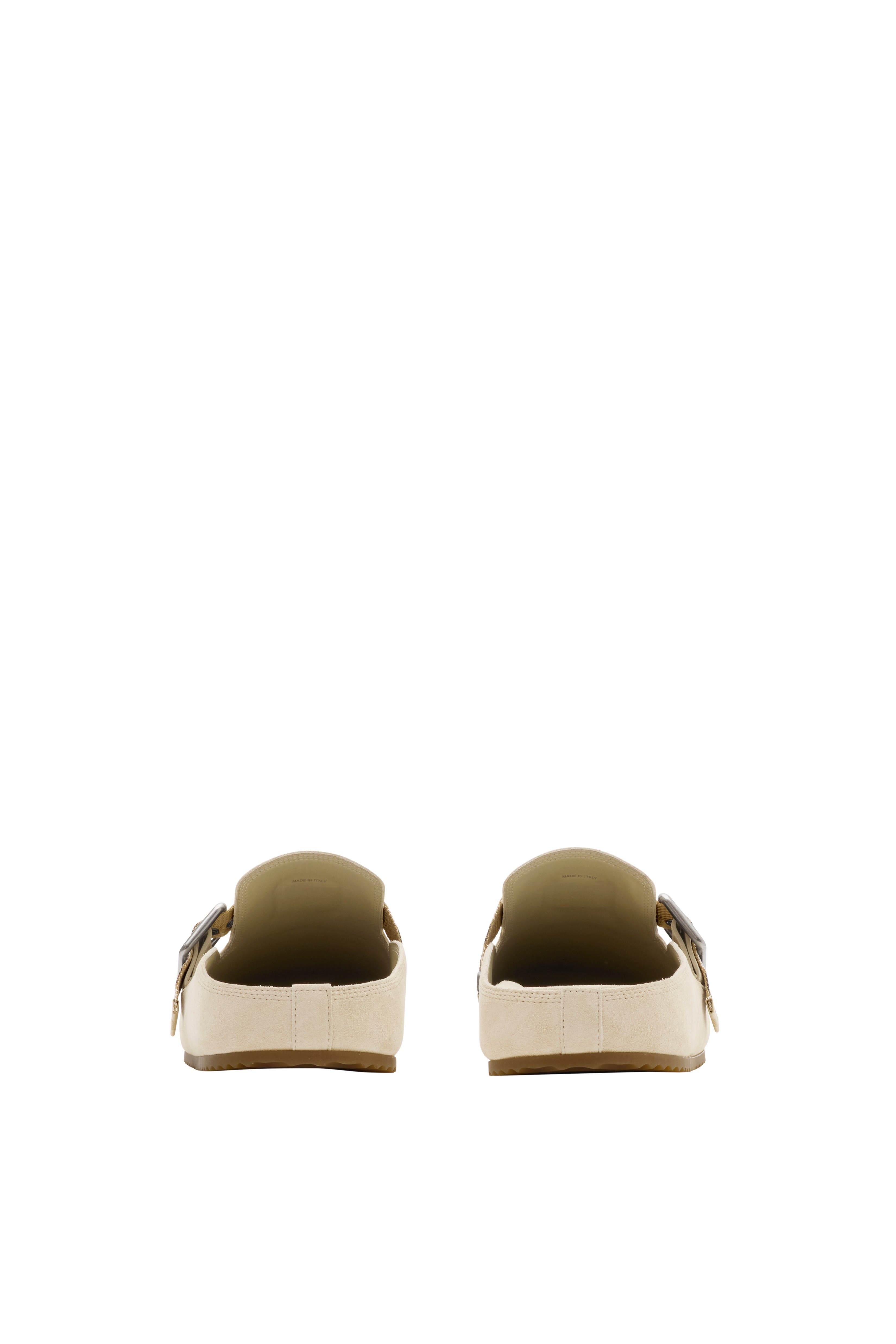 Burberry Suede Urchin Clogs, Alternate, color, Bake