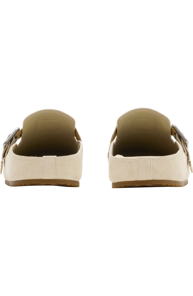 Burberry Suede Urchin Clogs, Alternate, color, Bake