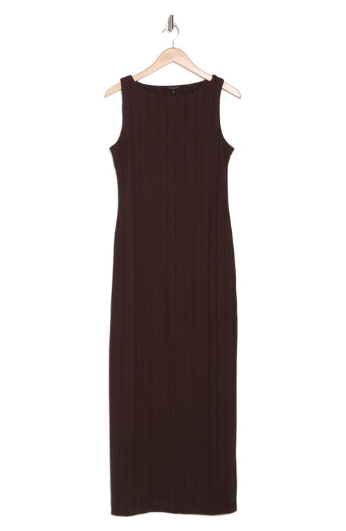 Rag & Bone Marie Wide Rib Tank Maxi Dress In Espresso