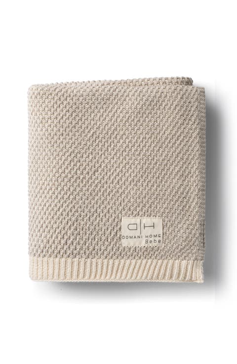 Domani Home Waffle Muslin Cream Baby Blanket