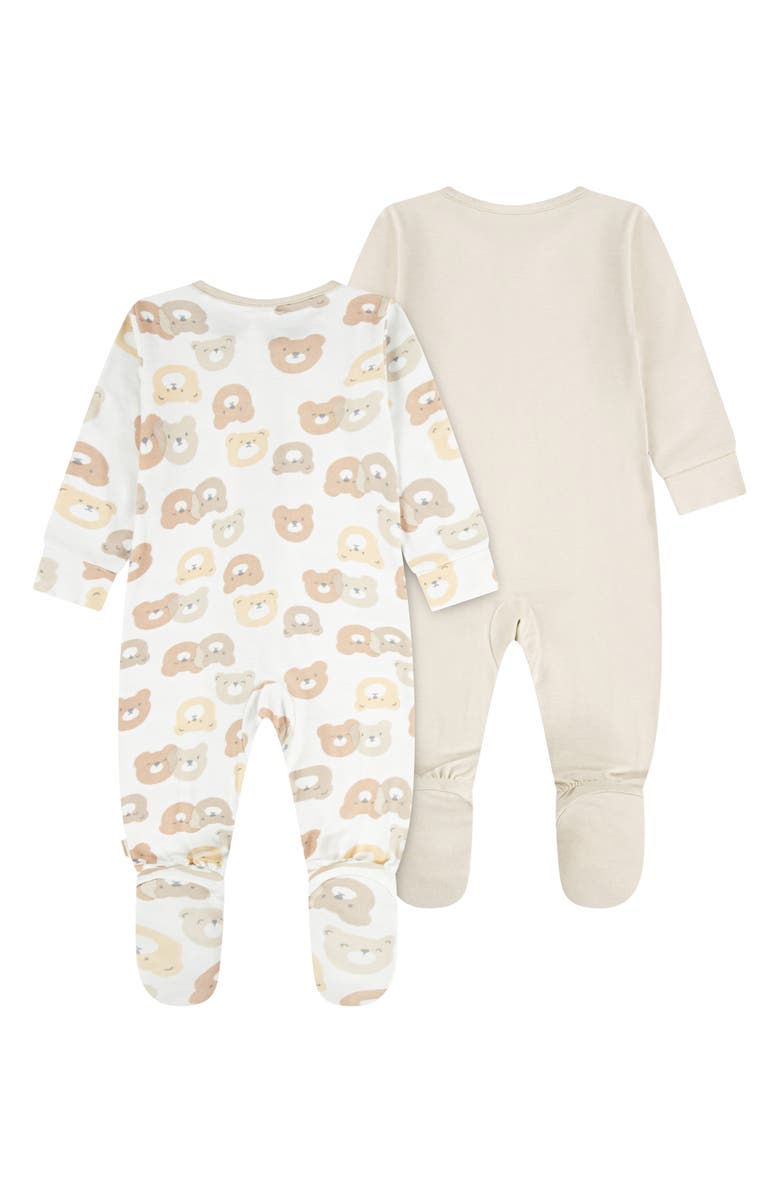 Huggies 2-Pack Stretch Viscose Footies, Alternate, color, Huggies French Oak