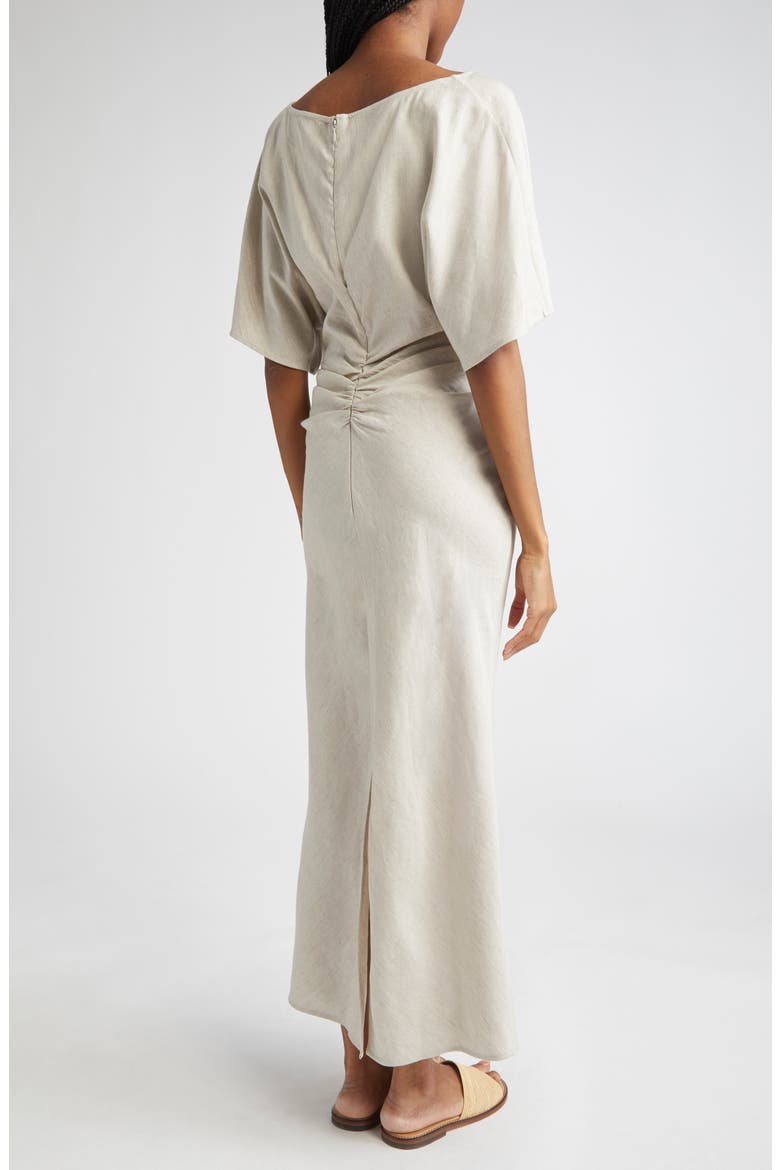 Amelie Linen Blend Dress, Alternate, color, NATURAL