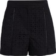 Veronica Beard Fabian Cotton Eyelet Shorts