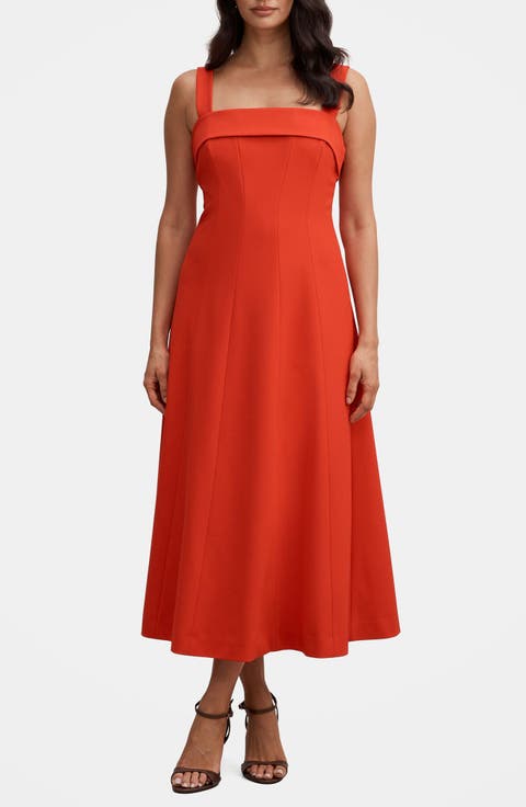 Harriet Bow Back Midi Dress