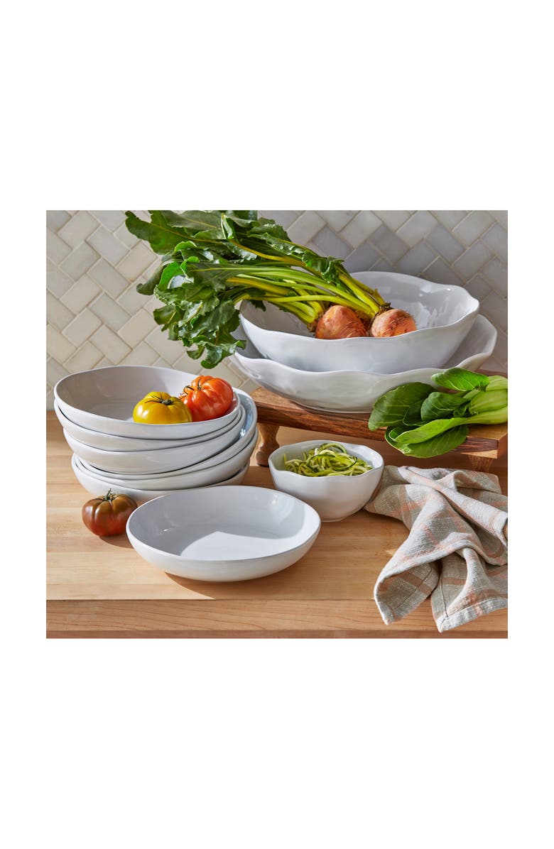 tag Formoso White Stoneware Serving Bowl Dishwasher Safe Dish, Alternate, color, White