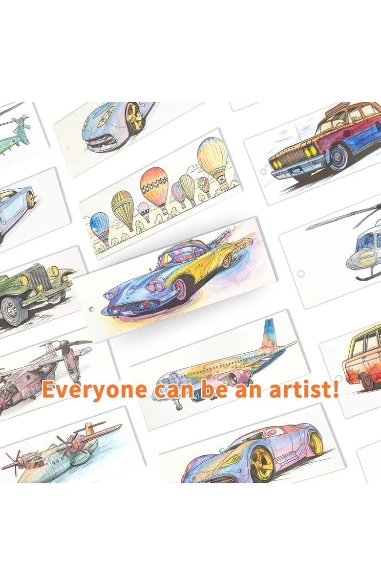 COIPLAY Watercolor Painting Art Kit Travel & Adventure Tin Box, Kids 6+, Alternate, color, Multicolored