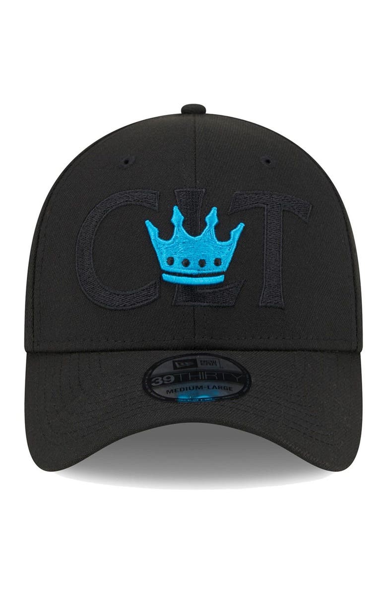 New Era Men's New Era Black Charlotte FC Kick Off 39THIRTY Flex Hat, Alternate, color, Black