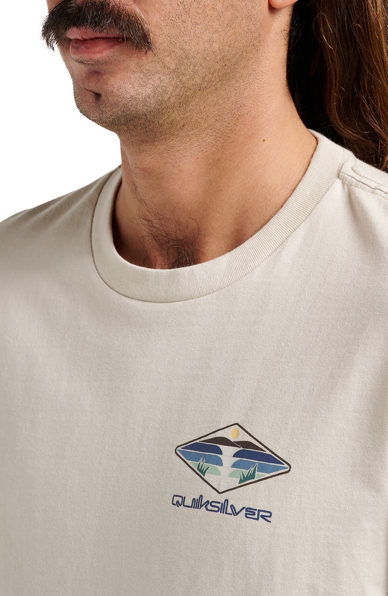 Quiksilver Peak Day Cotton Graphic T-Shirt, Alternate, color, Moonstruck