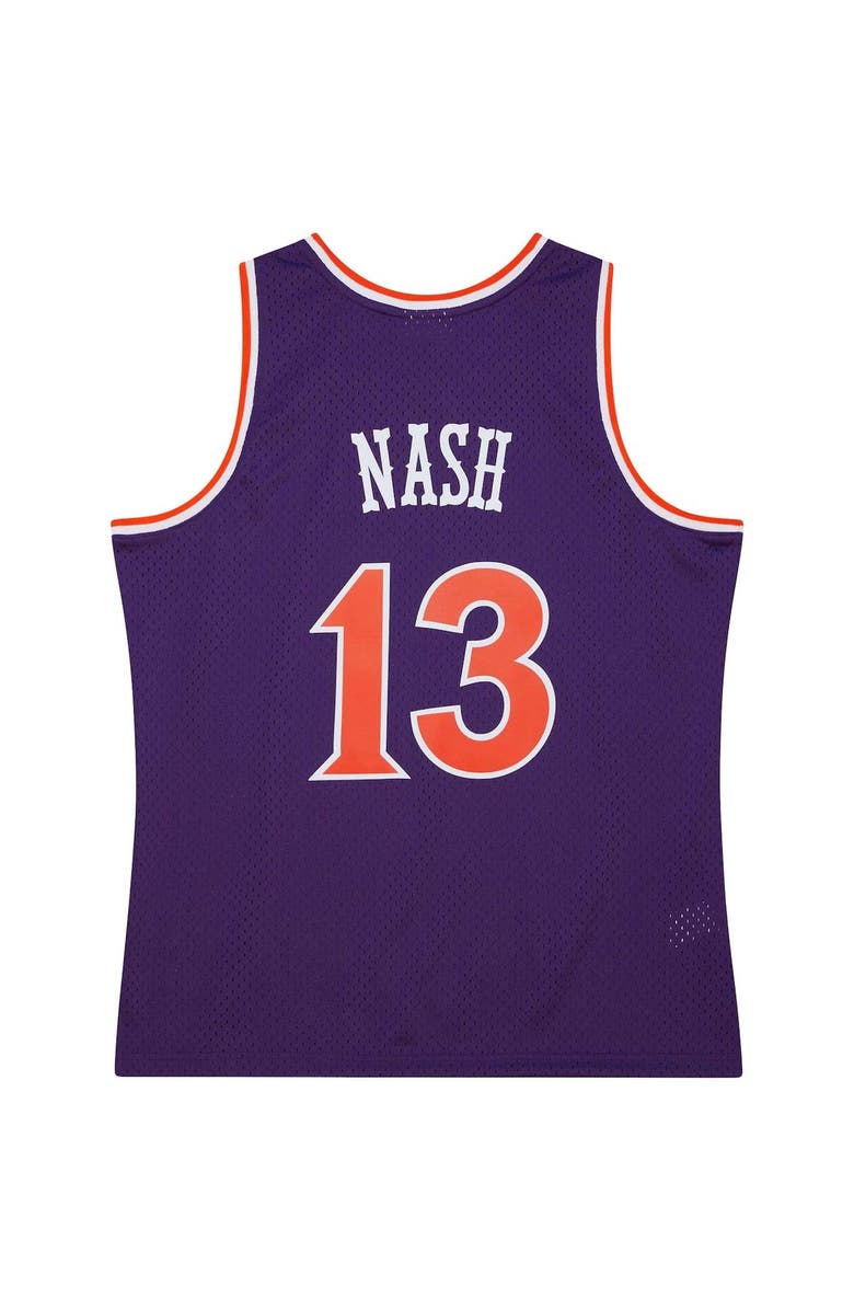 Mitchell & Ness Men's Mitchell & Ness Steve Nash Purple Phoenix Suns 2001/02 Hardwood Classics Swingman Jersey, Alternate, color, 