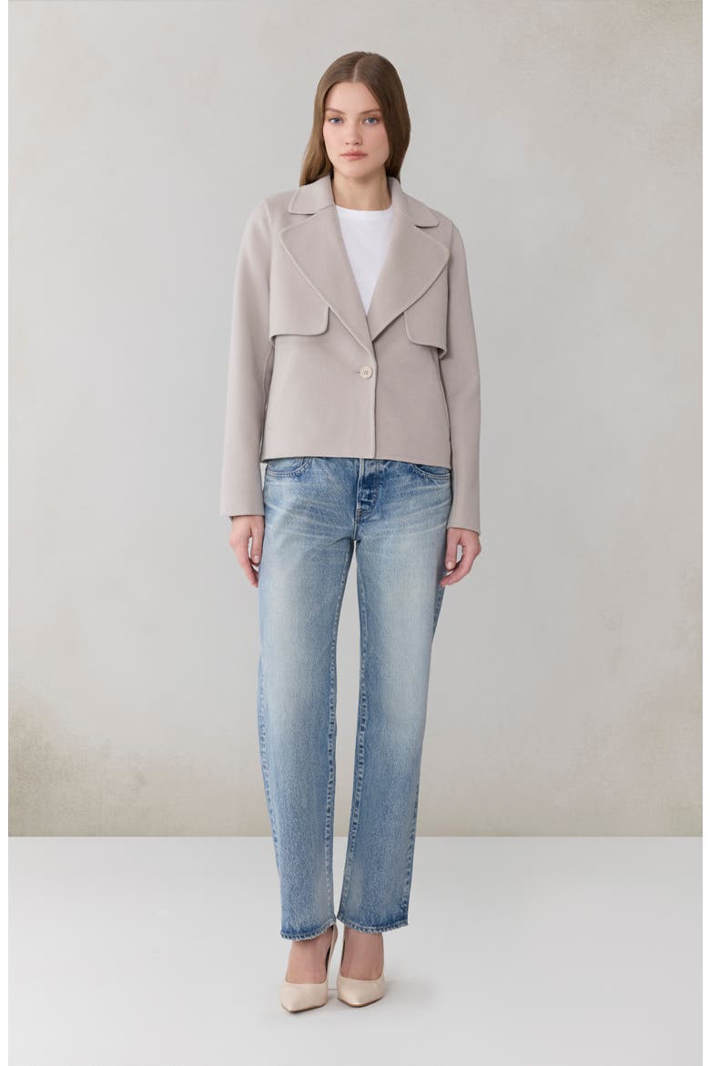 Selah Wool Blend Coat, Alternate, color, LIGHT OAK