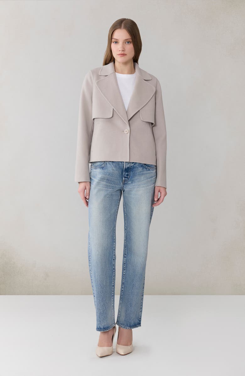 Soia & Kyo Selah Wool Blend Coat, Alternate, color, Light Oak